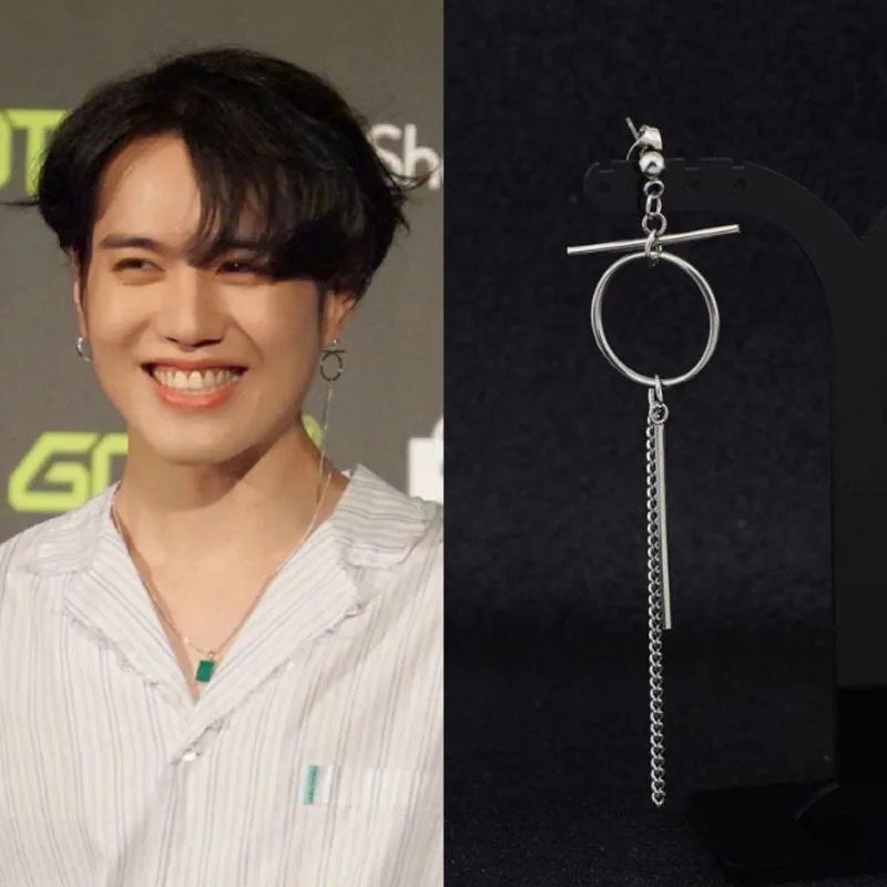 Серьги гвоздики Idol в Корейском стиле Kpop из нержавеющей стали гранж хип хоп рэп
