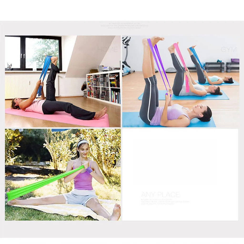 

Pilates Yoga Workout resistance bands Aerobics Stretch Band Tensile Band Elastic Band gym equipment for hom A50