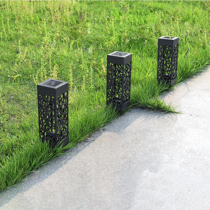 

Светодиодный светильник на солнечной батарее, полый светильник на солнечной батарее для газона, уличный водонепроницаемый уличный светиль...