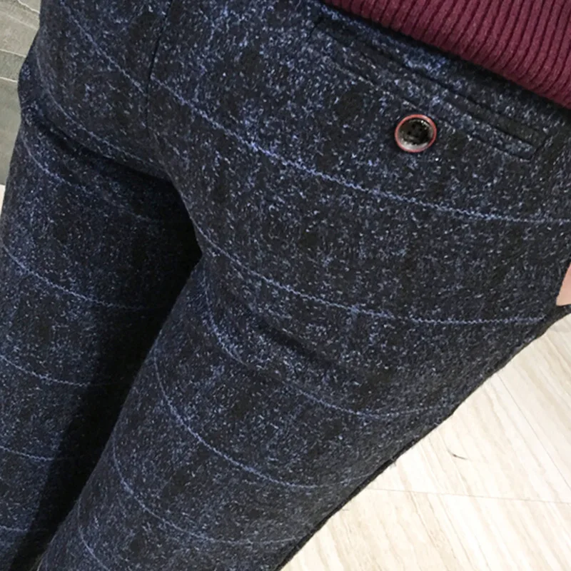 

Men's trousers winter new trousers thickened casual trousers autumn men's trousers slim trend