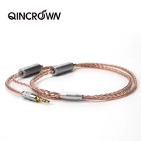 8 strands of 7n single crystal copper 3 5 points two to two rca plug cable audio signal line audio video wire