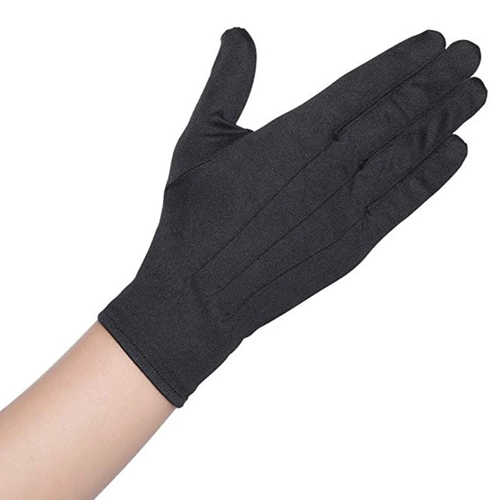 

Men Women Unisex Solid Suede Ceremony Glove Jewelry Magician Waiter Gloves