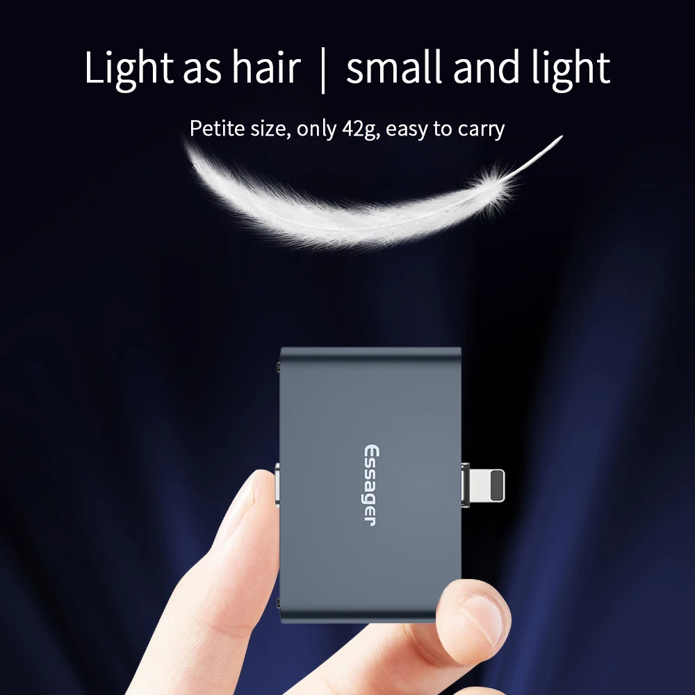 Essager магнитный Power Bank мини 1320 мАч фонарик Powerbank Малый магнит портативный внешнее