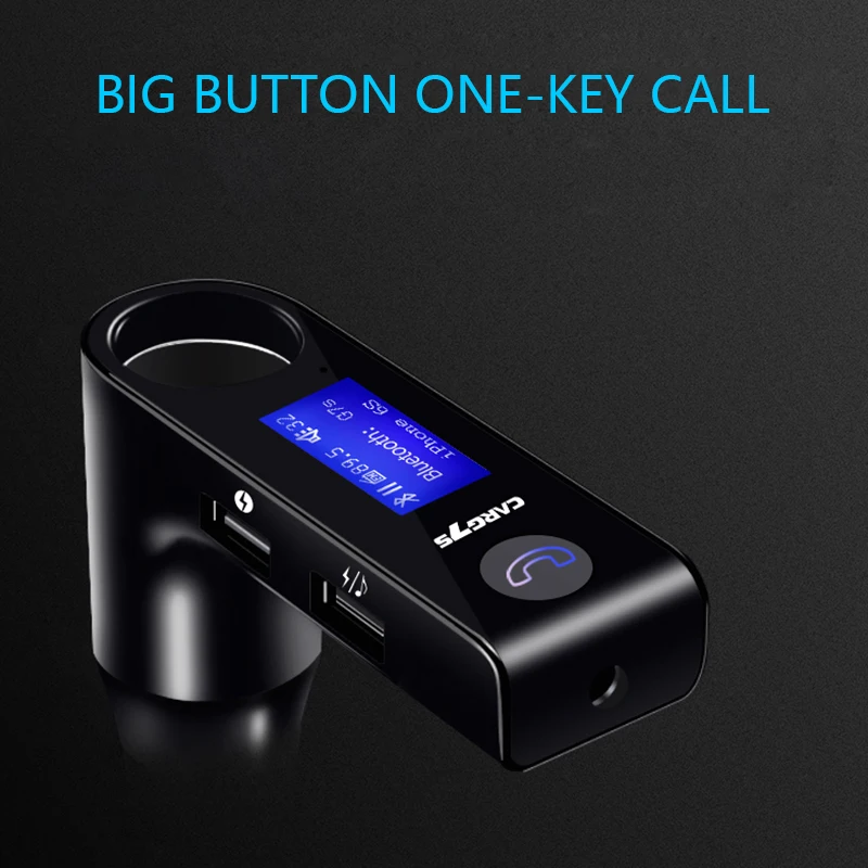 Автомобильный прикуриватель MP3 Bluetooth передатчик приемник Handsfree двойной USB плеер Aux