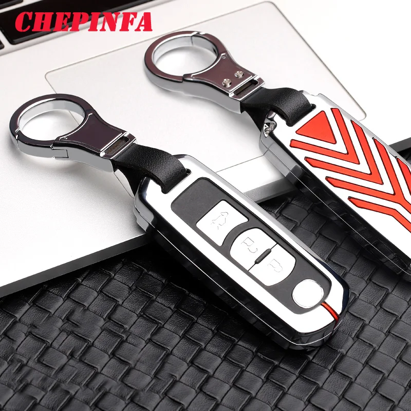 Metal Car Key Shell Cover Case Keychain Holder For Mazda 2 3 5 6 CX-3 CX-4 CX-5 CX-7 CX-9 Atenza Axela MX5 Miata Smart Full | Автомобили и