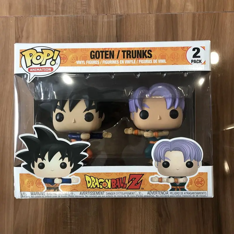 Эксклюзивный Funko pop Amine: Dragon Ball Z-Goten/trunks 2 пары виниловых экшн-фигурок Коллекционная модель игрушки с оригинальной коробкой