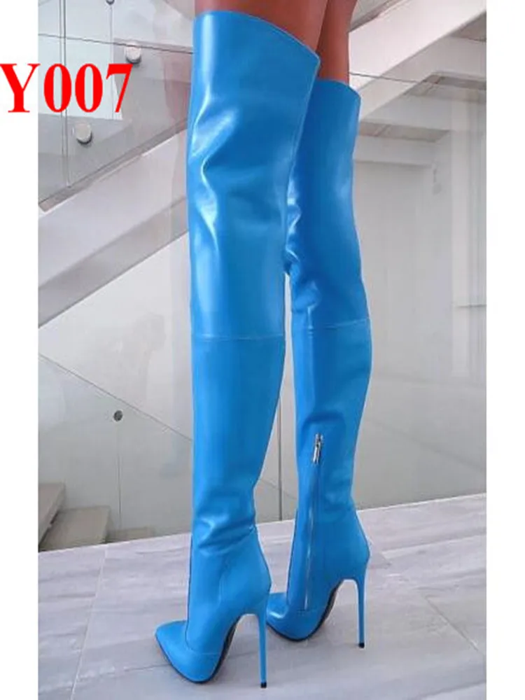 2019 брендовые осенние женские ботинки с высоким голенищем Стрейчевые тонкие