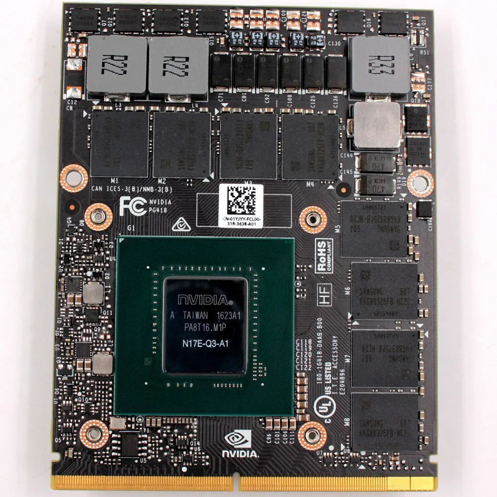 

N17E-Q3-A1 P4000M 8GB GDDR5 Graphic Card