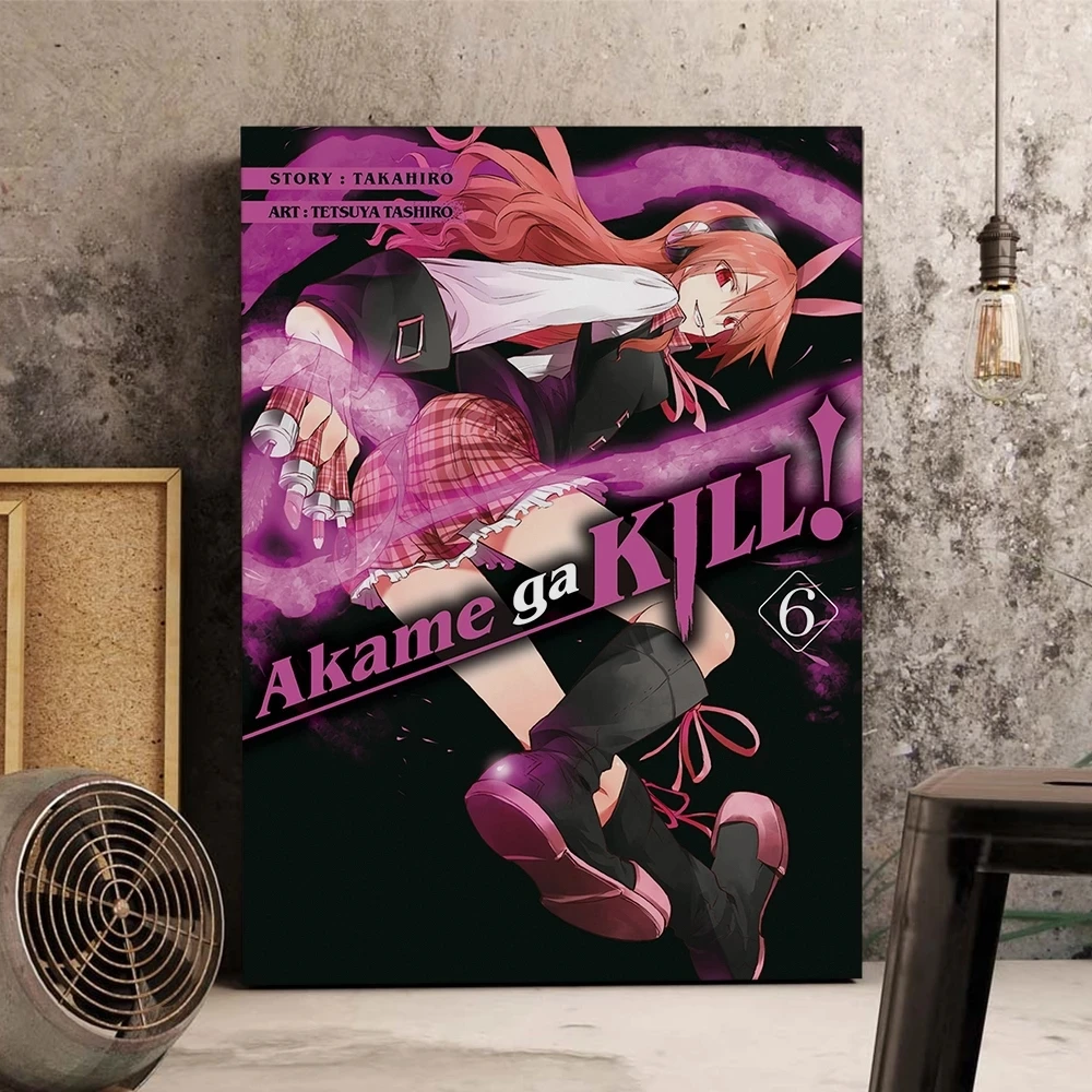 

Wall Art Akame Ga Kill Canvas Painting HD Prints Japan Anime Roles Poster Home Decor Bedroom Bedside Background Modular Pictures