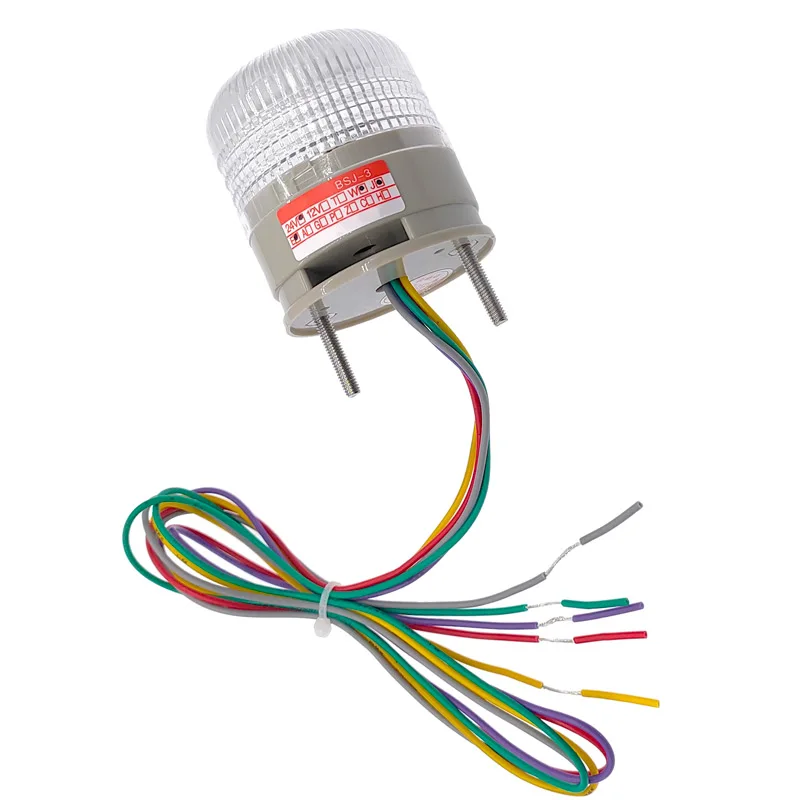 Трехцветный световой индикатор с звуковым сигналом предупреждающий светильник