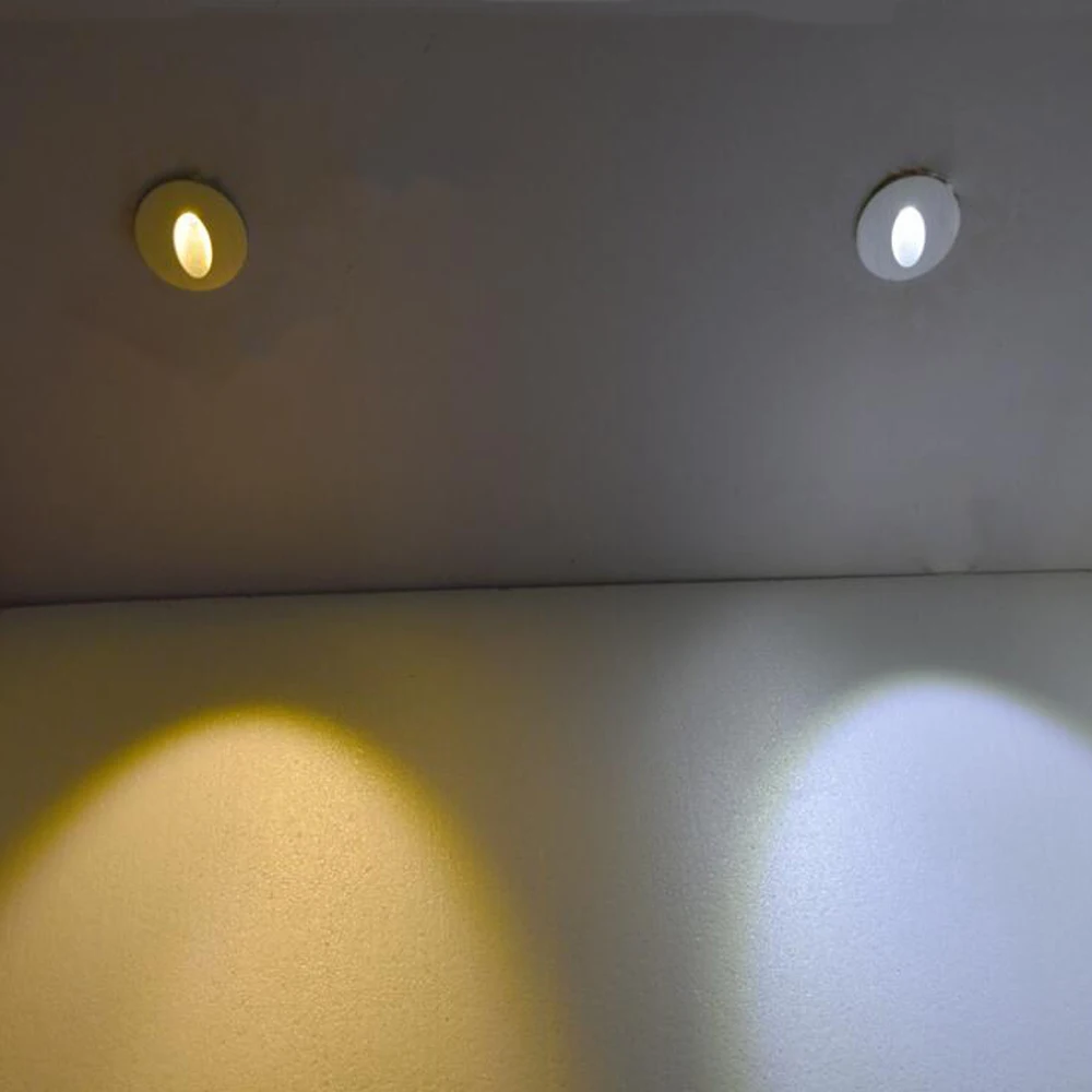 Светодиодный настенный светильник круглый квадратный 1 Вт 3 лестничный s Точечный