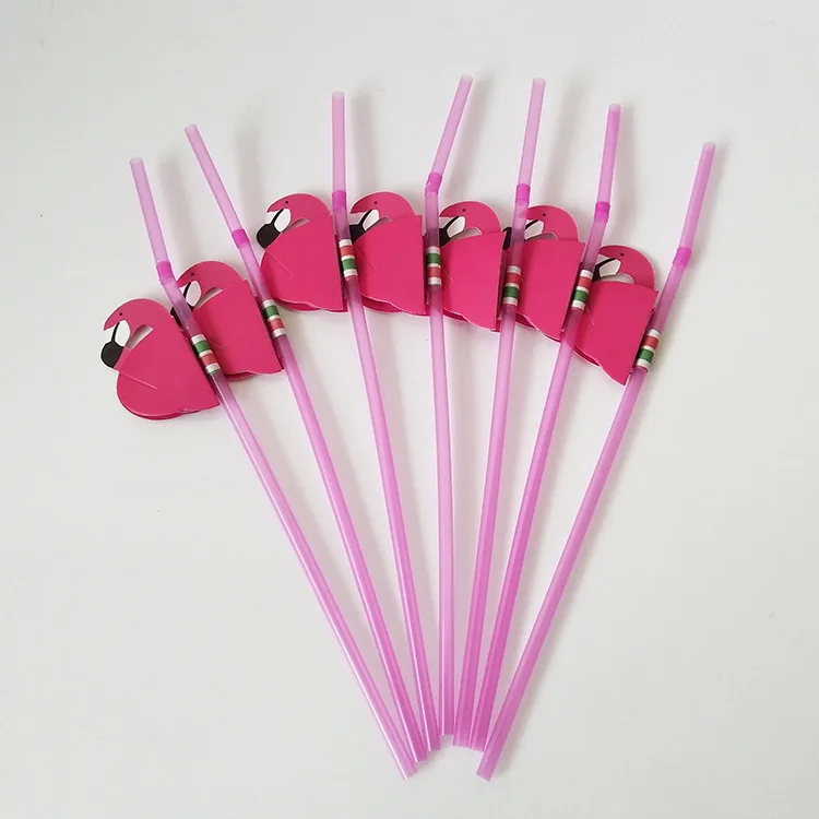 Соломинки Фламинго пластиковые соломинки стрельба реквизит для напитков