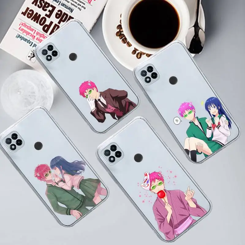 

The Disastrous Life of Saiki K anime Phone Case Transparent for Xiaomi redmi note 8 9 10 11 t lite pro ultra mix 4 k40