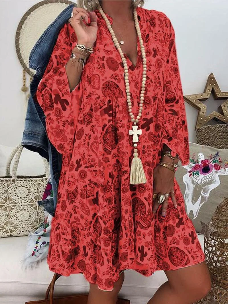 Модное летнее Повседневное платье женское элегантное пляжное с принтом Zomer Jurk