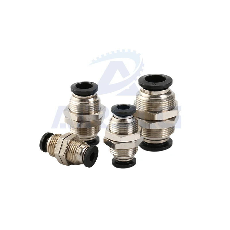 PM4 PM6 PM8 PM10 PM12 PM14 PM16 быстроразъемный перегородка прямые пневматические фитинги -