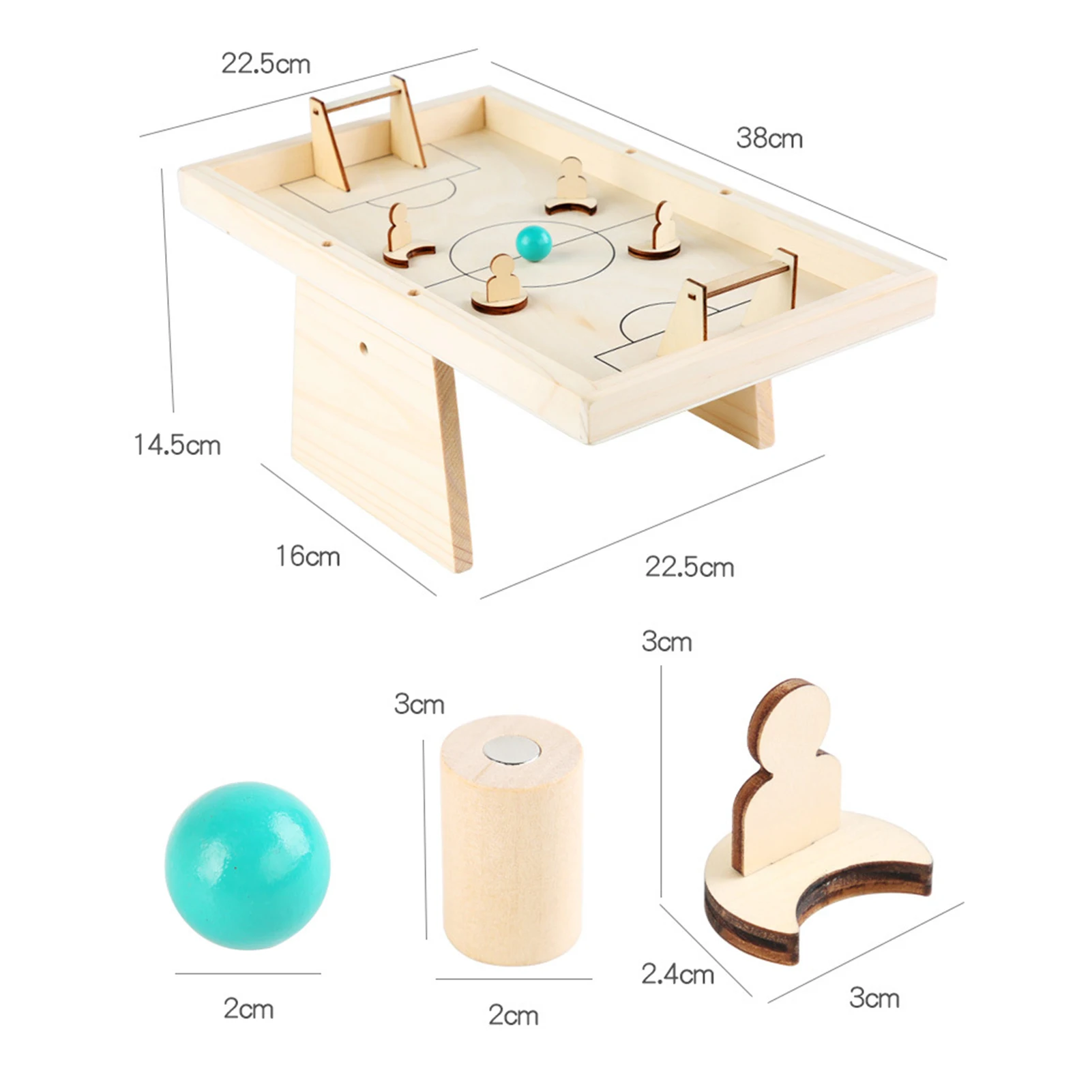 Деревянный Настольный мяч для игры в футбол настольные спортивные игрушка детей