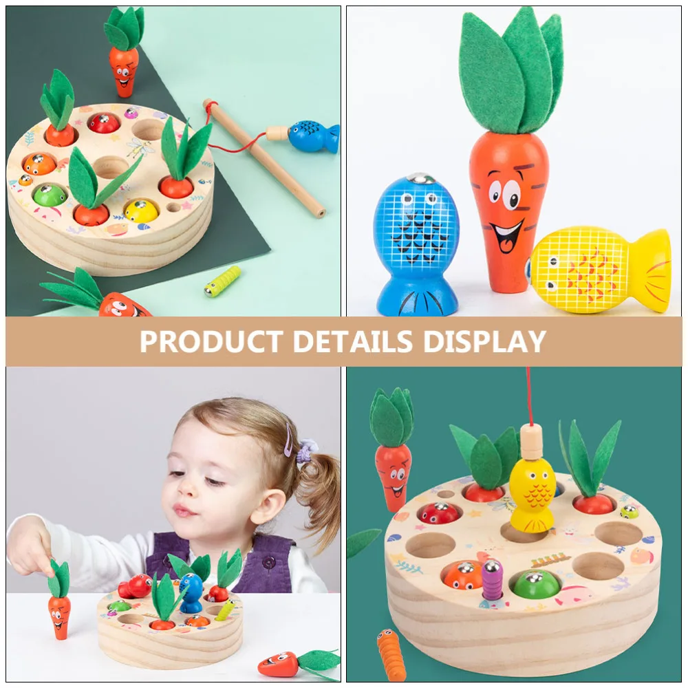

1 Set Carrot Harvest Game Matching Set Parenthood Toys Preschool Supply