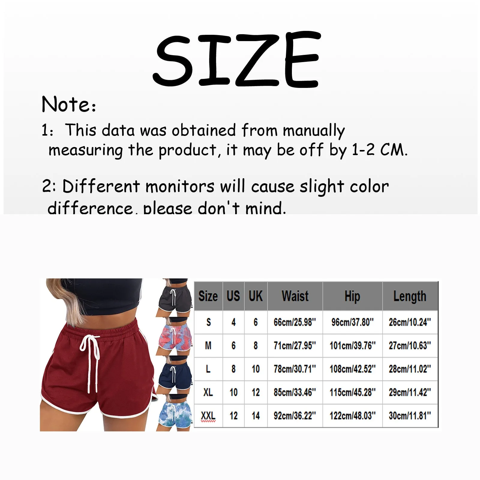 

Women's High-waist Shorts Solid Color Tie-dye Lace Shorts With White Edges Bike Shorts Tight Short Solid Color Slim Fit Sport