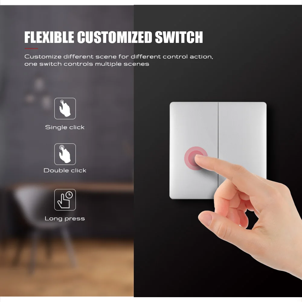 Беспроводной Выключатель Zigbee умный светильник с дистанционным управлением WiFi