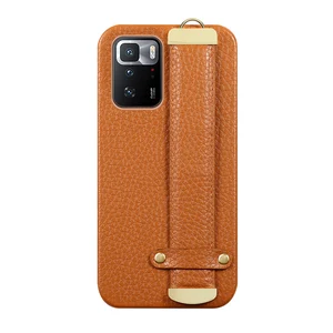 Litchi Leather Wrist Strap Stand Case For Xiaomi Redmi Note 10 Pro Note
11 8 9 Pro 9T Cover For Mi 11T 11 Ultra 10T Poco X3 F3