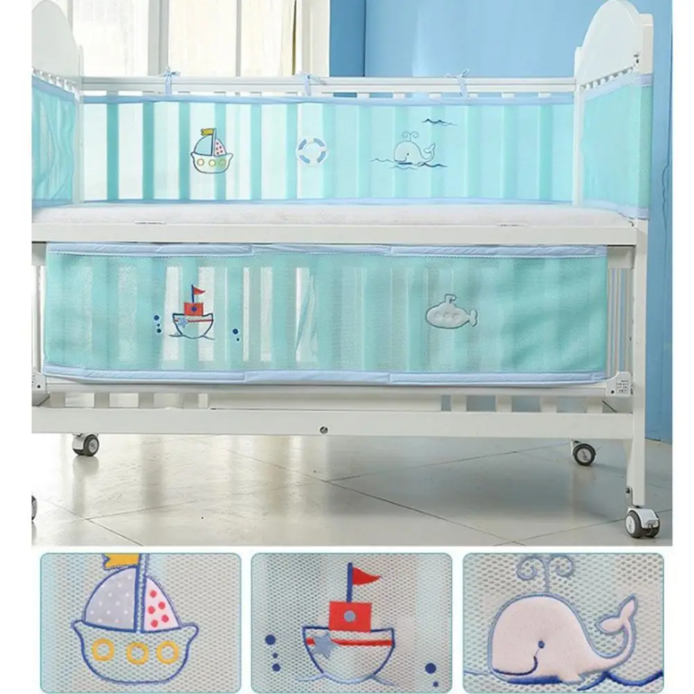 Kidlove/2 шт., детская дышащая защита на кровать с мультяшным принтом, защита на кровать, забор, товары для безопасности детей, уход за ребенком