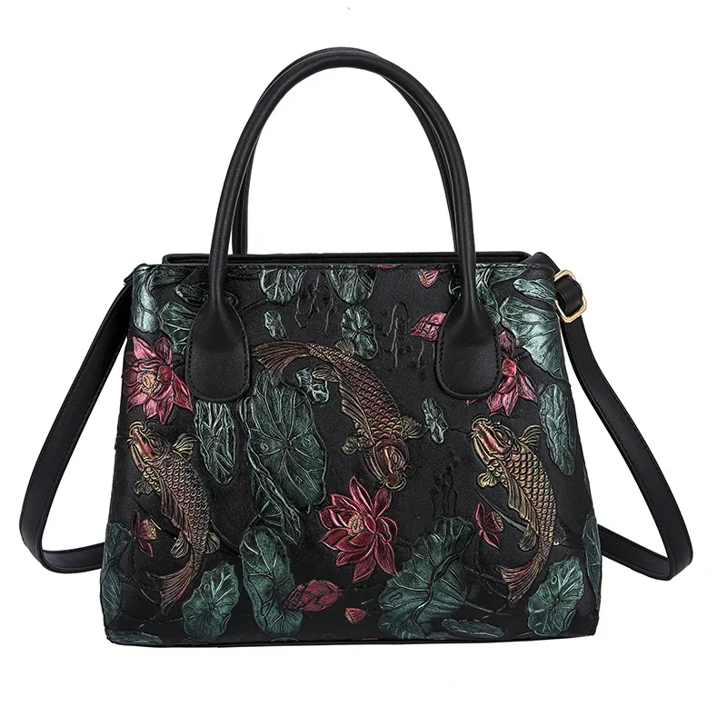 

2020 Embroidery Flower Luxury Handbags Women Bags Designer Shoulder Bag Ladies Messenger Bag Sac A Main Femme Crossbody Bag