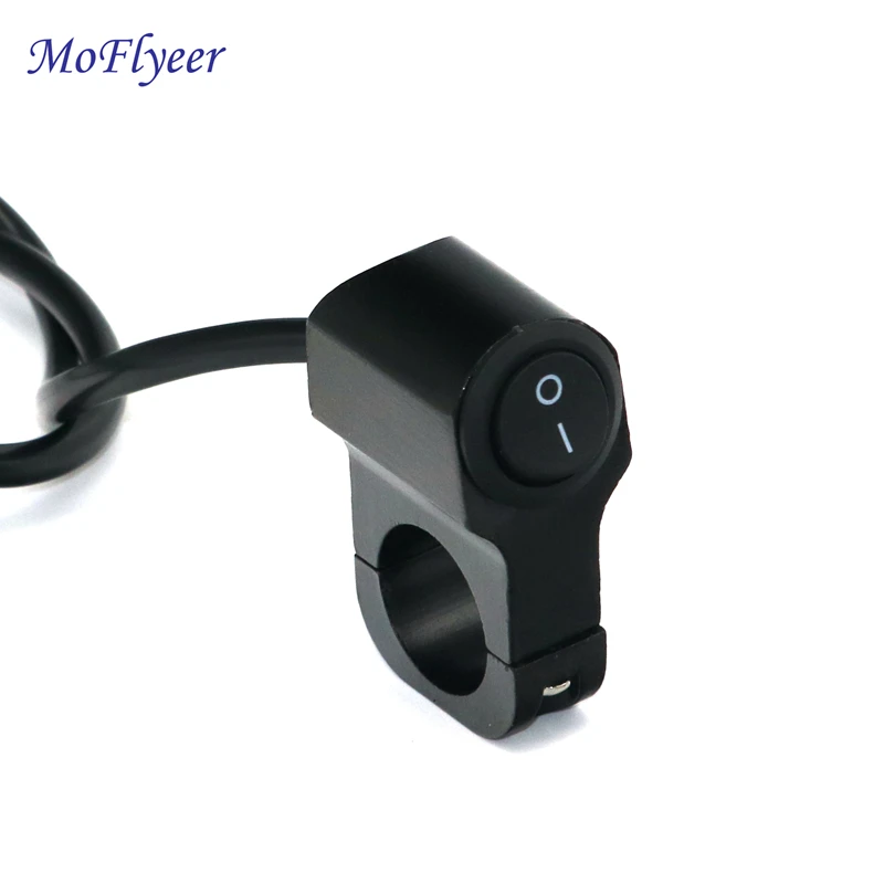 

MoFlyeer Motorcycle 7/8" Handlebar Switches Headlight Fog Brake Hazard Light Switch Sport Dirt Electric Bike