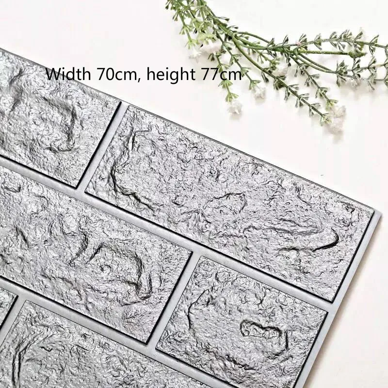 

3D stereo wall paste TV background brick pattern wall paste waterproof and anti-collision self-adhesive wall paste wallpaper