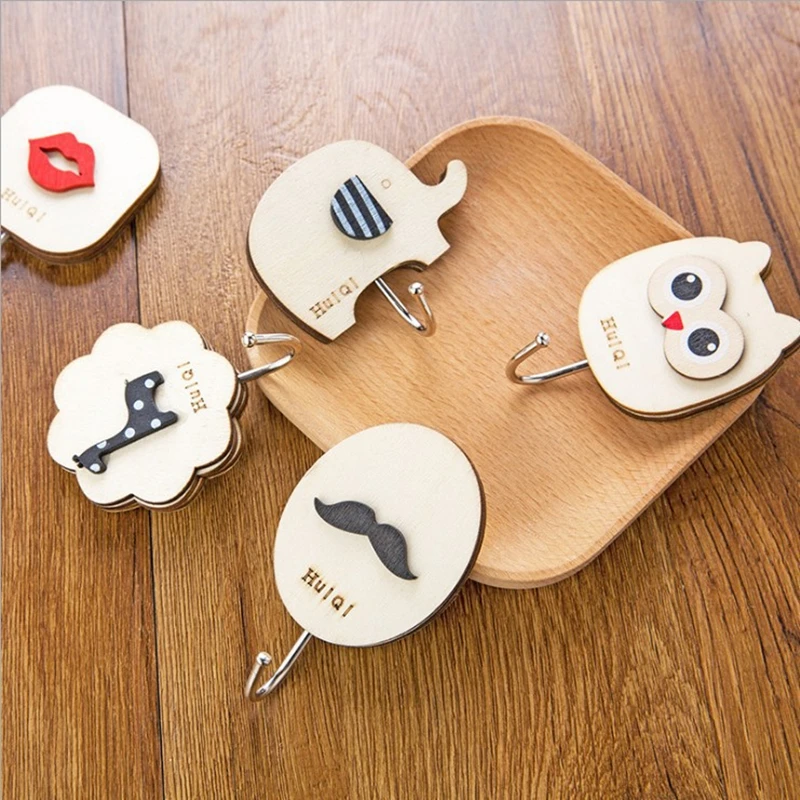 Вешалка из натурального дерева вешалка настенная для вешания пальто крючок