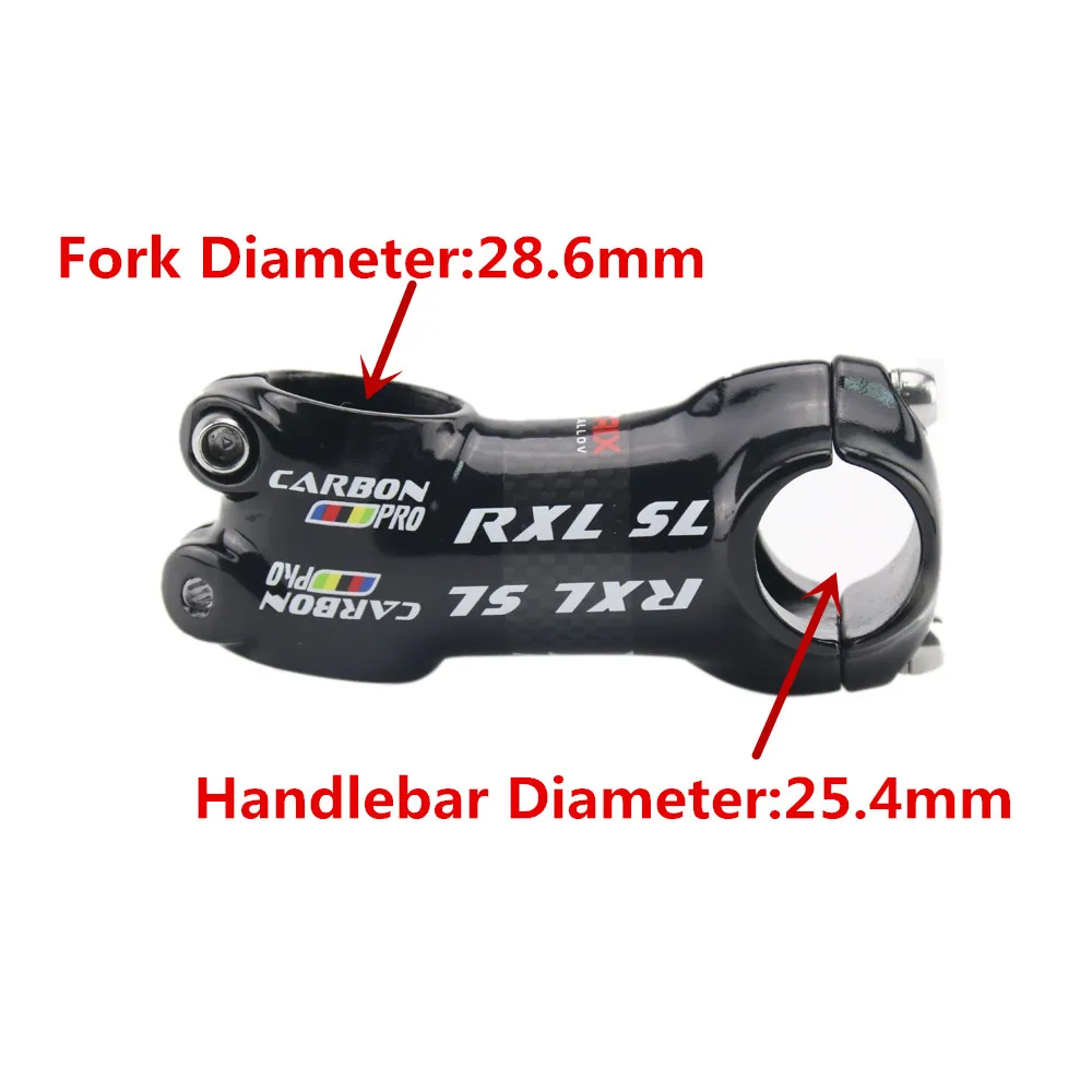 

RXL SL Bicycle MTB Stems 50/60/70/80mm Black 3K Gloss/Matte Stem Bike Aluminiun Alloy With Carbon Fiber Cycling MTB Stem 25.4mm