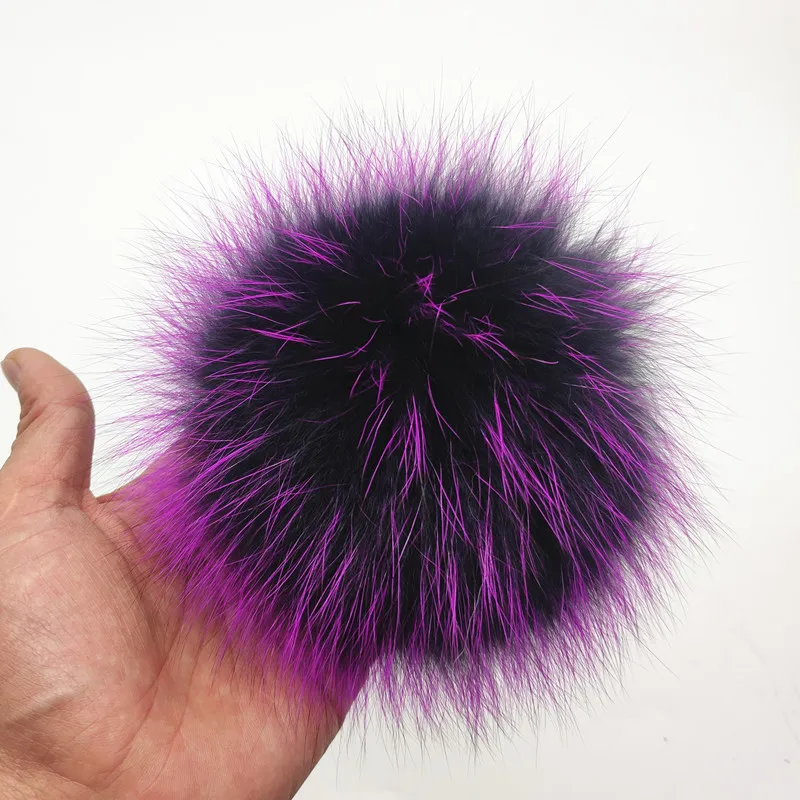 

Большие пушистые Помпоны из натурального меха для вязаных шапок, шапки, Новые шапки, аксессуары, меховой пушистый мяч для обуви, сумок, одежд...