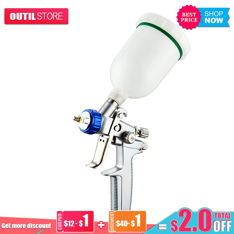 

High Quality 1.0/1.2mm Mini 3000 Spray Gun Furniture Car Airbrush For Painting Car Aerograph Pneumatic Gun Tool