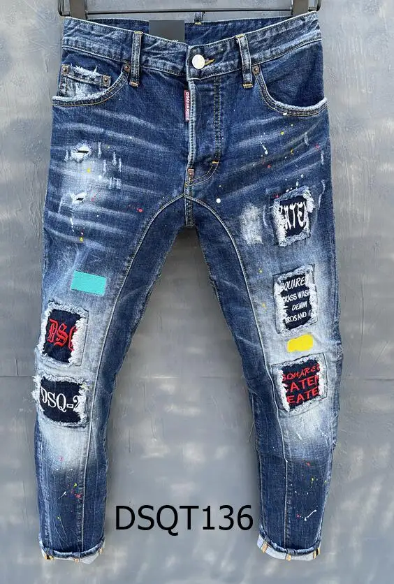 

ripped jeans for women classic,Authentic,DSQUARED2,Retro,Italian brand ,Women/Men Jeans,locomotive,Jogging jeans,DSQT136