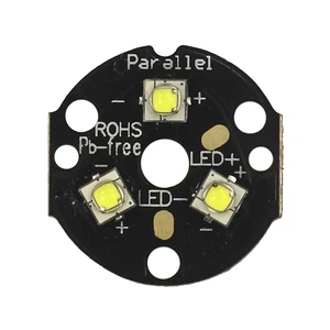 Тройной светодиодный излучатель Luminus SST-20 SMD 3535 с KDLITKER, 20 мм, DTP, медный MCPCB, параллельный с фотоэлементами ручной работы