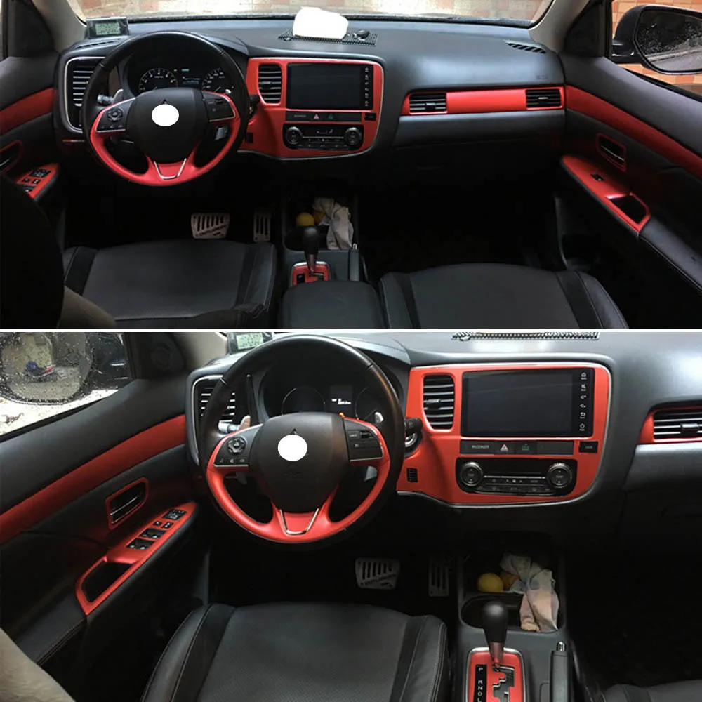 Для Mitsubishi Outlander 2012-16 Внутренняя Центральная панель управления дверная ручка