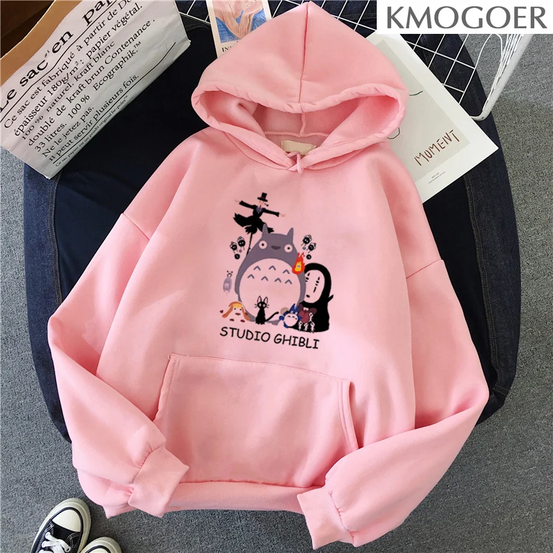 

Totoro Spirit Away Studio Ghibli Female Pullover Women Print Aesthetic Harajuku Top Women's Winter Clothing Vogue Pullover Femme