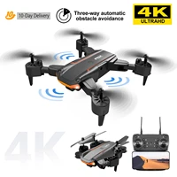2022 new ky603 mini drone 4k hd camera three way infrared obstacle avoidance altitude hold mode foldable rc quadcopter boy gift
