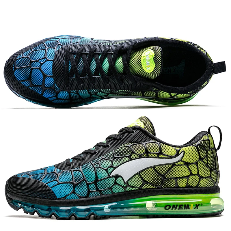 Мужские кроссовки для бега ONEMIX дышащие массажные мужчин спортивная обувь