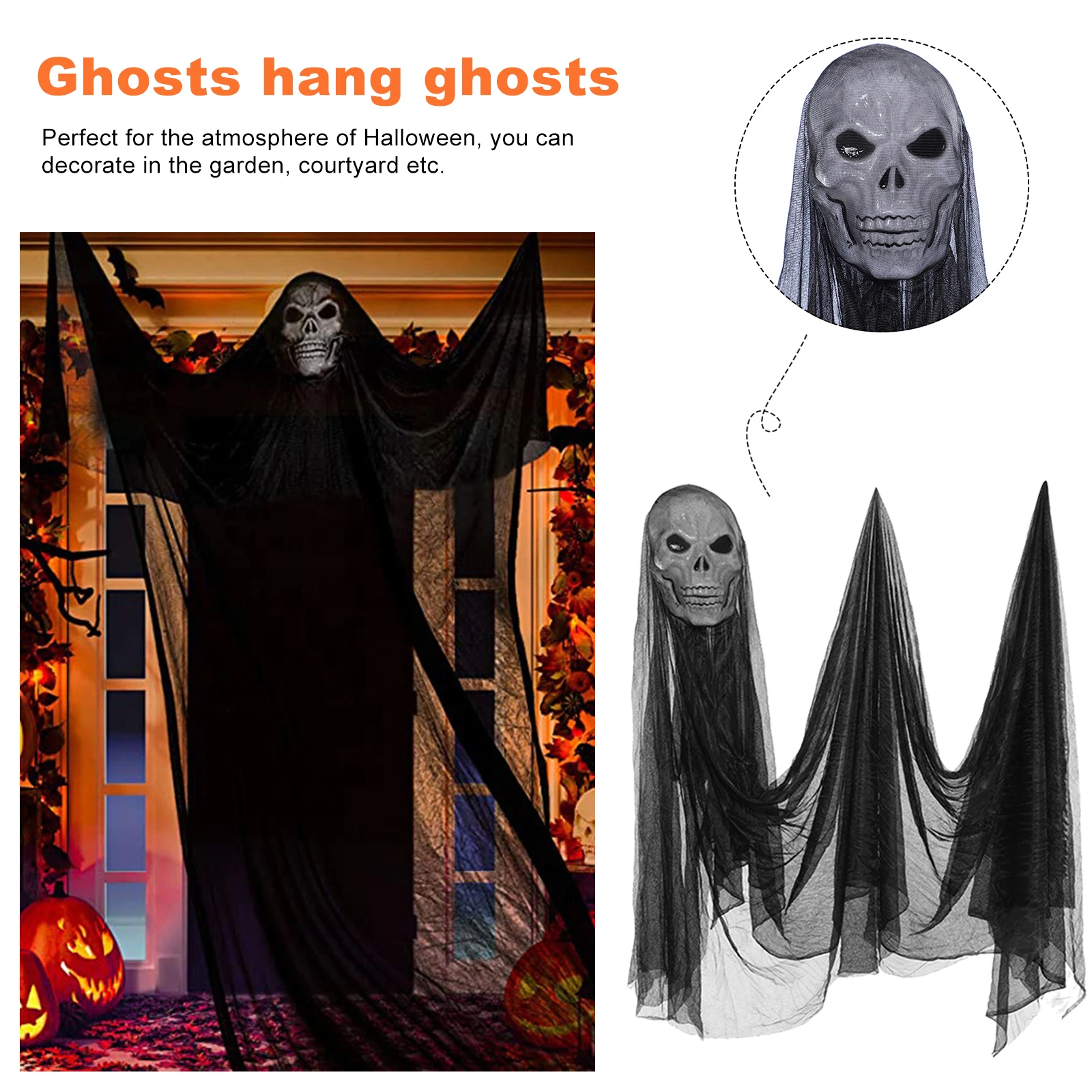 

Creepy Cloth For Halloween Decoration Window Table Door Net Spooky Fancy Dress Party Decor Halloween Gauze For Home Decor