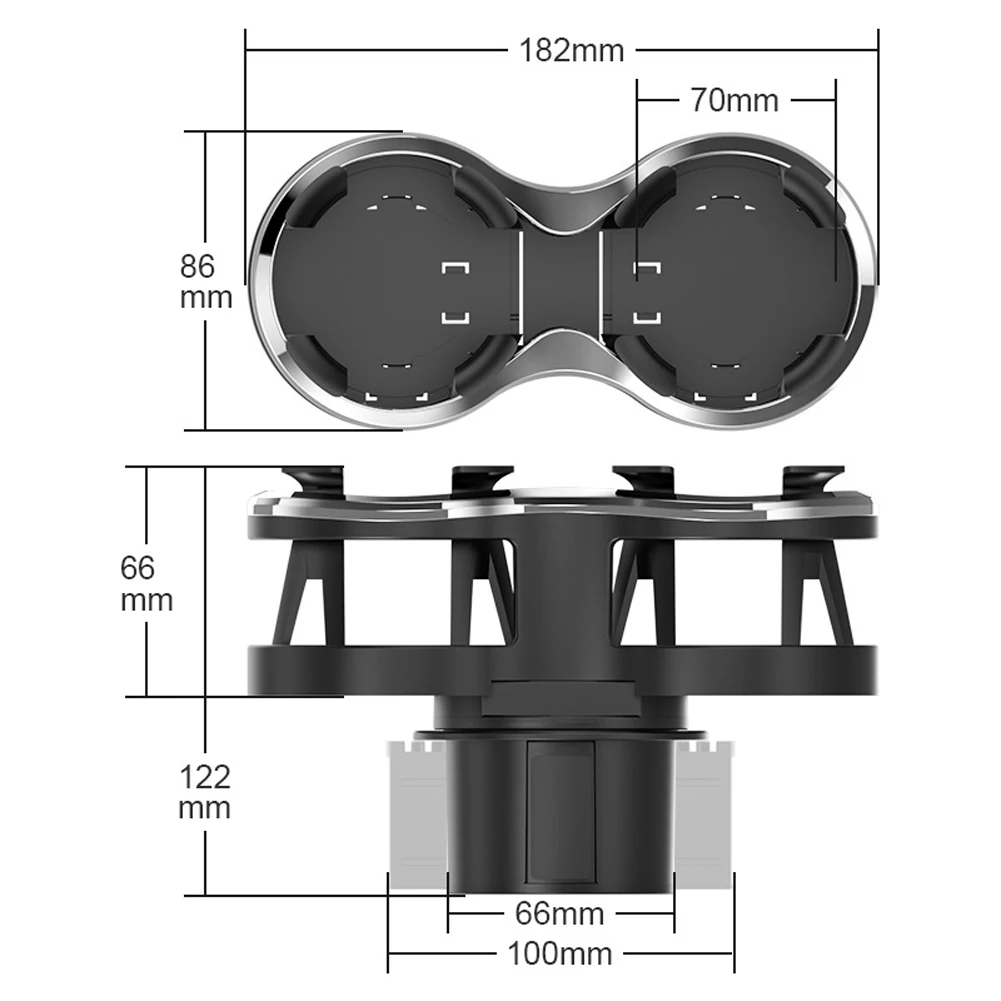 

New Car Cup Holder Auto Interior Organizer Portable Multifunction Vehicle Seat Gap Cup Bottle Phone Drink Holder Stand Boxes