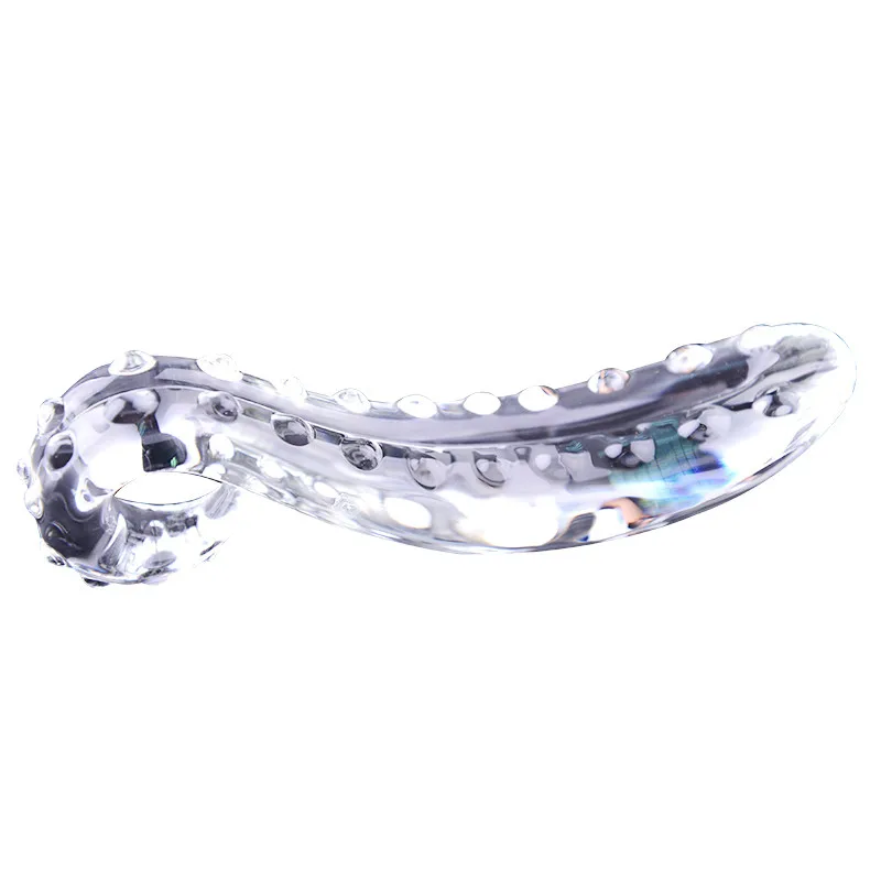 Большая Анальная пробка Стекло Кристальное дилдо Пенис большой пирекс анальный