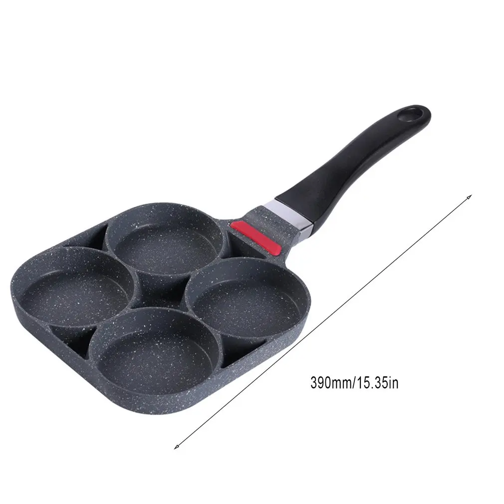 

Fried Egg Burger Machine Flat-bottomed Household Frying Pan Breakfast Pot Egg Dumpling Pot Mold Four Holes