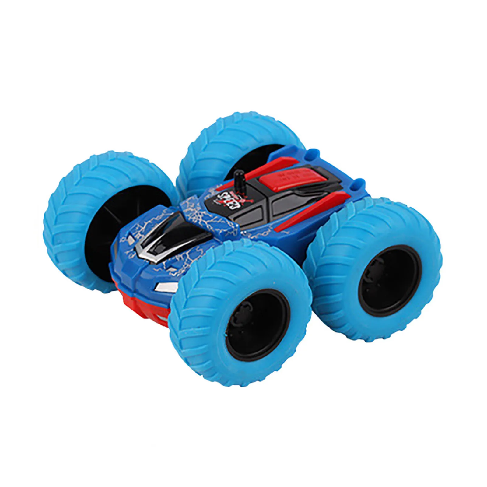 Pull Back Cars Toys Truck Double-sided Inertance Friction Powered Vehicles Gift Fall Vehicle Light Up Music For Children | Игрушки и