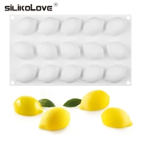 silikolove 15 cavity mini silicone mousse cake mold half a lemon silicone mold cake decorating bakeware