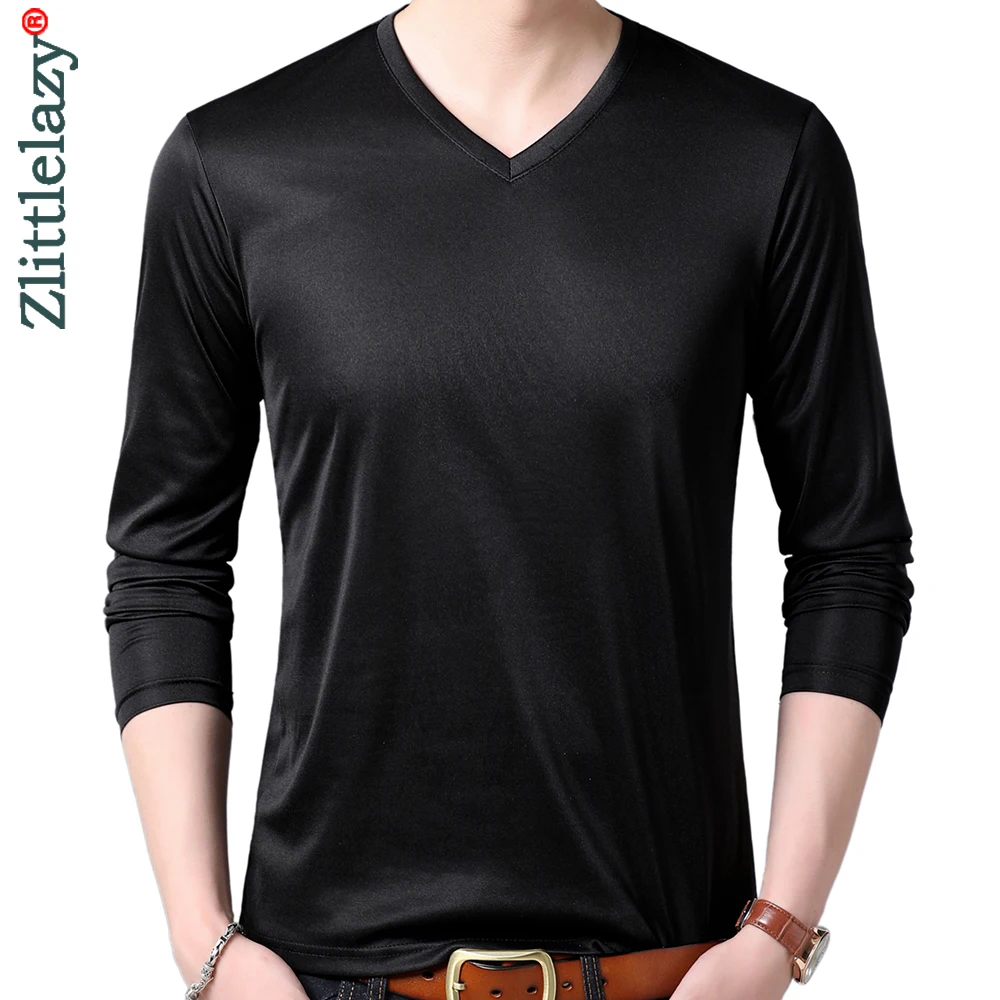 

2022 Brand New Casual Long Sleeve T Shirt Men Tshirt Men's Clothing Solid T-shirt Streetwear Fashion Tee Shirts Tshirts 81301