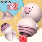 Мульти-Скорость мощный свинья язык влагалища тренер вибратор Соска Секс Игрушки Эротические устные интимные игрушки для женщин для взрослых