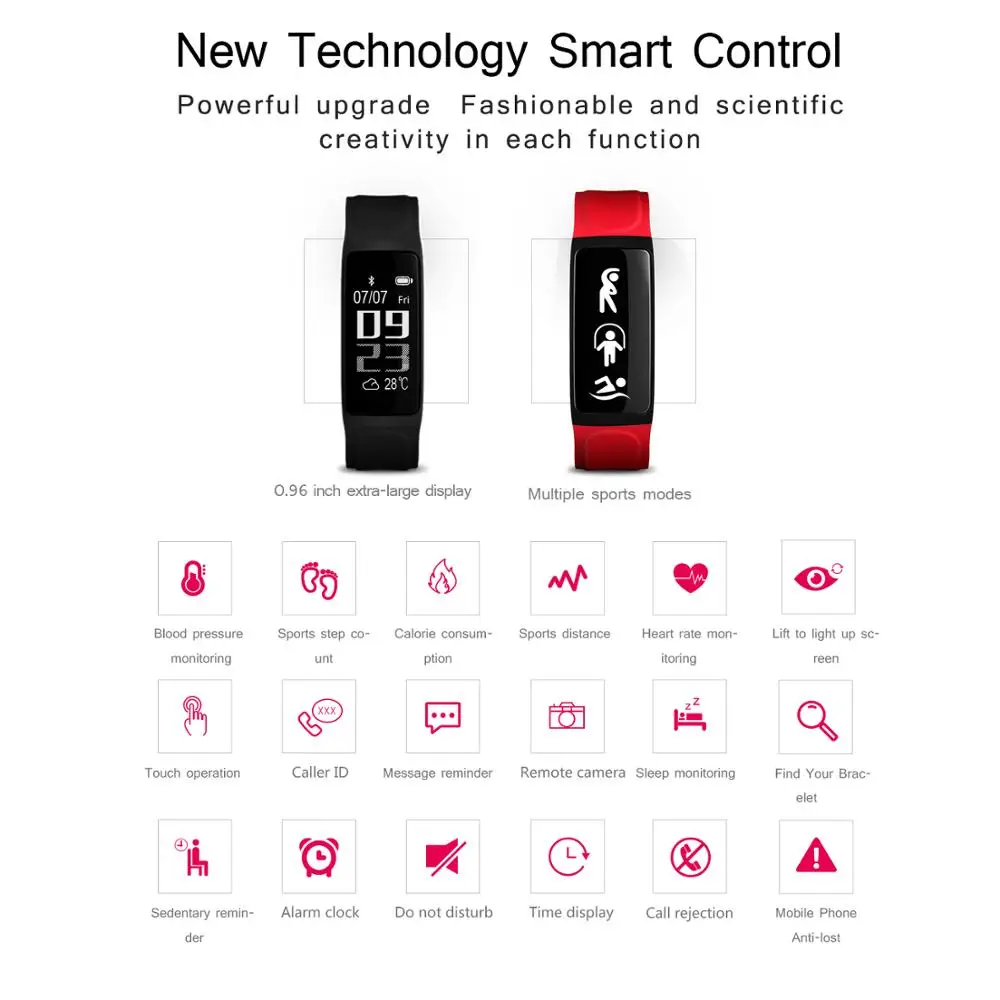 Смарт-браслет с пульсометром тонометром и поддержкой телефона | Электроника