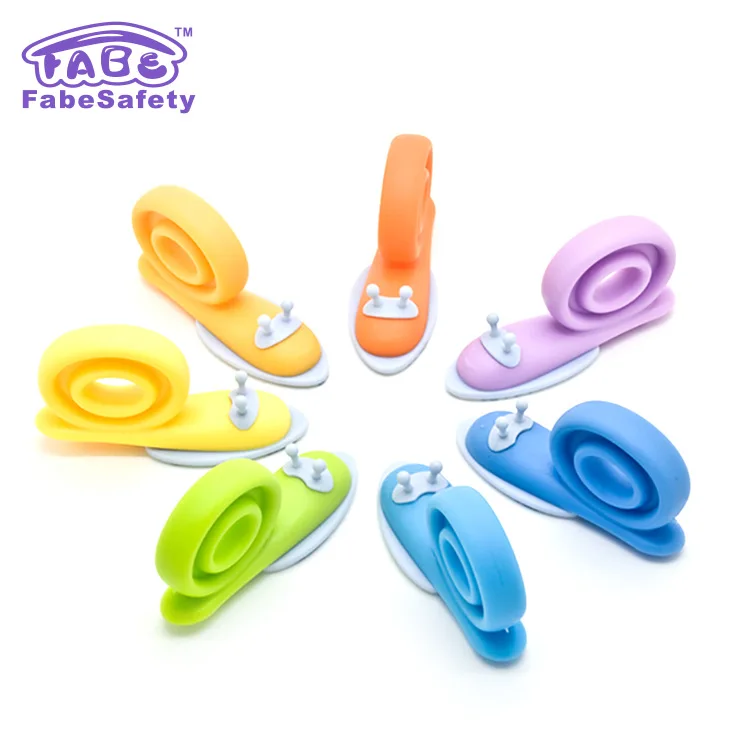 

new product safety door card children's anti-clamp hand door clip snail creative door stop door plug door block 2 installations
