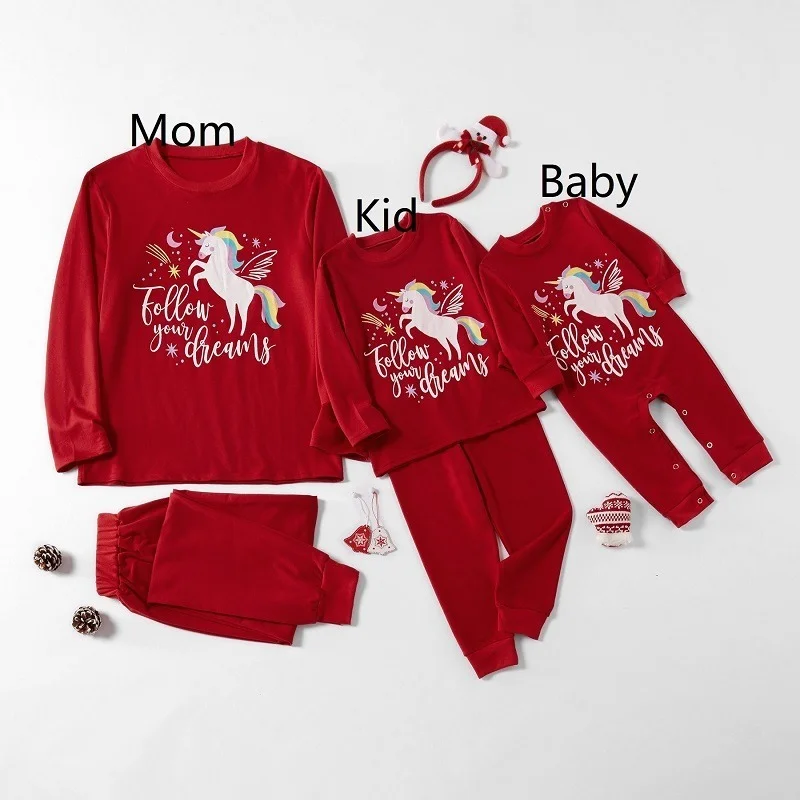 

Семейная Пижама, рождественский подарок, комплекты для маленьких мальчиков, одежда для мамы и дочери, Рождественская Пижама, семейная рубаш...