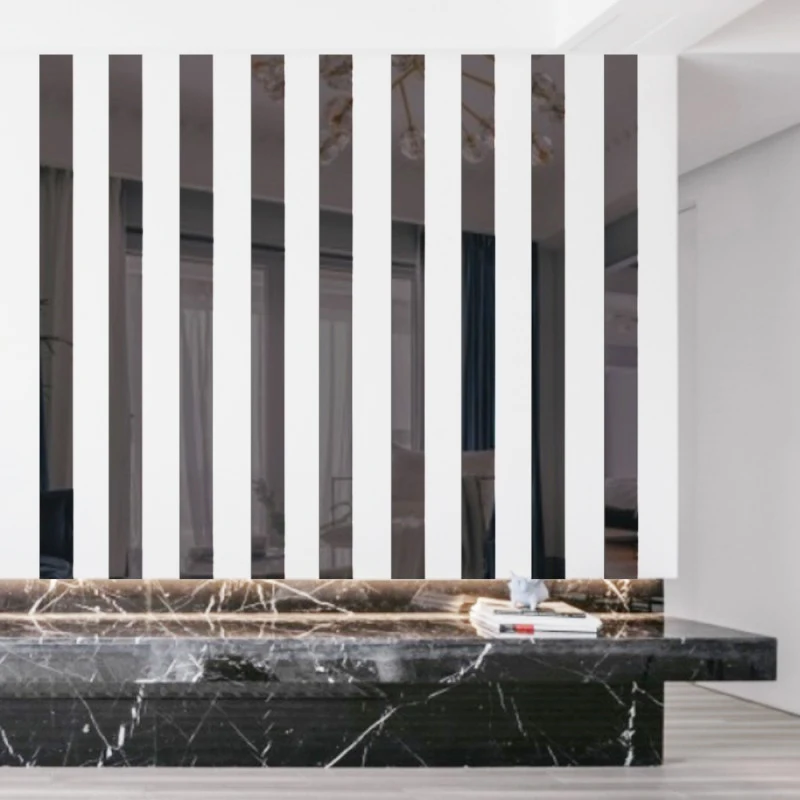 

10PCS Set Striped Design Removable Acrylic Mirror Sheets Wall Decals For Home Art Room Bedroom New Mirror Stickers Self Adhesive